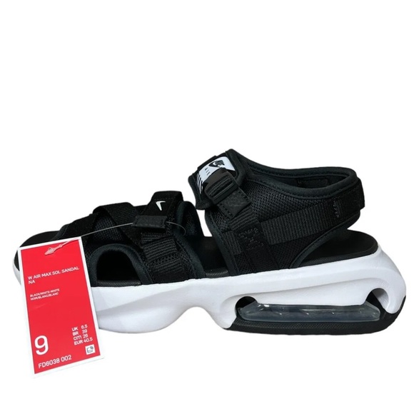 ⚡️SOLD⚡️ Air Max Sol Unisex Sandals Size 9 Women’s Black White Mens Size 7 - Picture 11 of 16